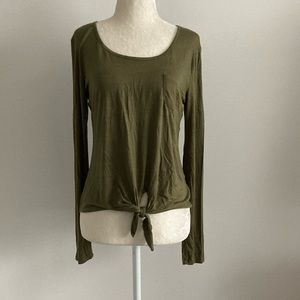 Rebellious One Scoop Neckline Long Sleeve Top